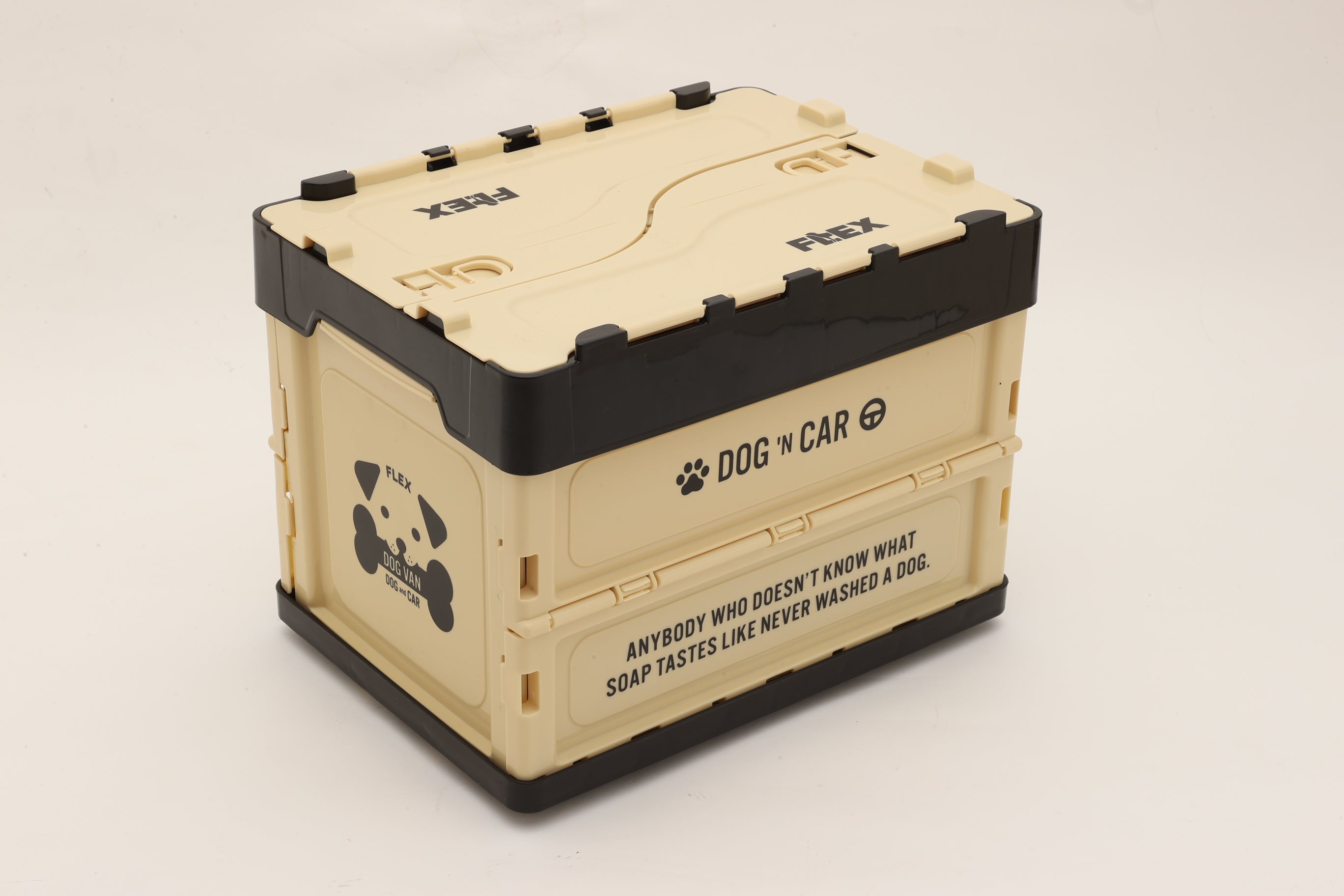コンテナBOX DOG ベージュ 小サイズ