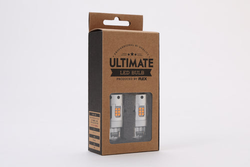 【全車種共通】ULTIMATE LED バルブ T20(ピンチ部違い) アンバー色 2個セット