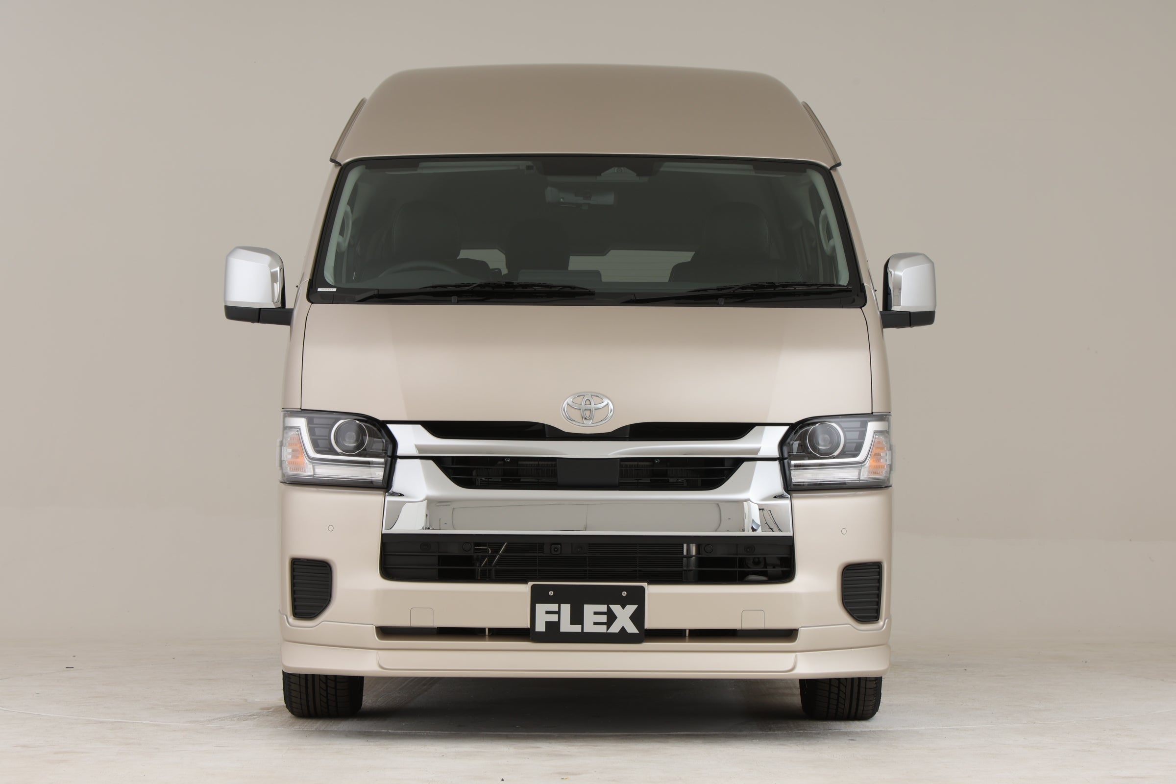 ハイエース】Delfino Lineフロントスポイラー 4型ワイド塗装済4R4 用