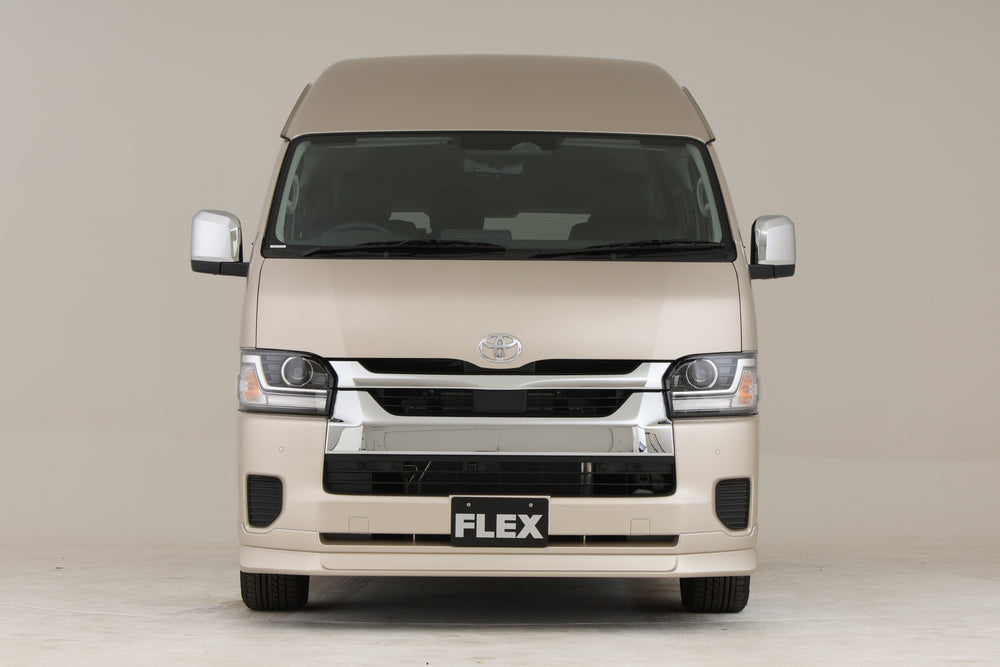 【ハイエース】Delfino Lineフロントスポイラー 4型ワイド塗装済4R4  用 ベージュメタリック