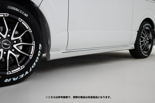 【ハイエース】Delfino Line サイドステップ 1型以降 未塗装品