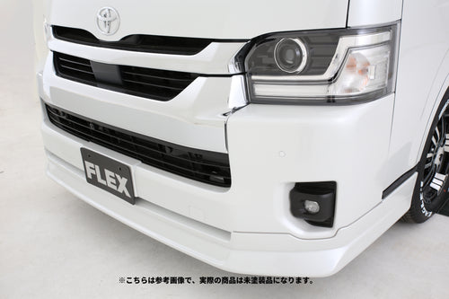 【ハイエース】Delfino Lineフロントスポイラー 4型以降 ワイド 未塗装品