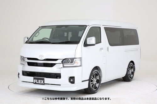 【ハイエース】Delfino Lineフロントスポイラー 4型以降 ワイド 未塗装品