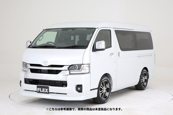 【ハイエース】Delfino Lineフロントスポイラー 4型以降 ワイド 未塗装品