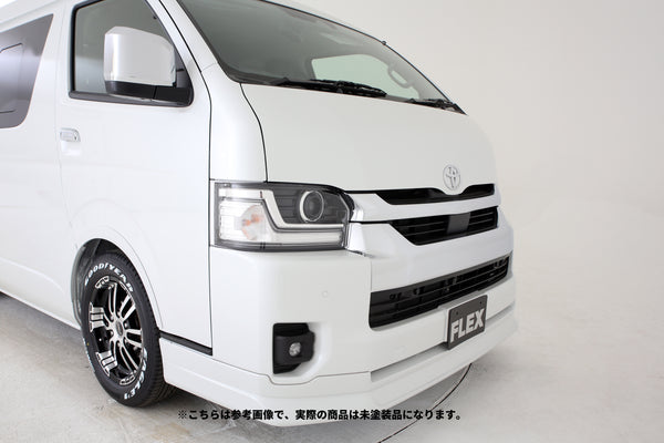 【ハイエース】Delfino Line オーバーフェンダー 4型以降 標準 未塗装品