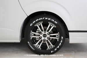【ハイエース】Delfino Line オーバーフェンダー 4型以降 標準 未塗装品