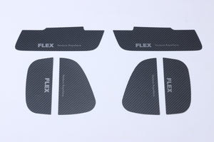 【ハイエース】マジカルカーボン・ドアノブガード ブラックカーボン