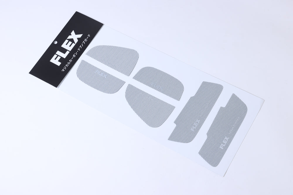 【ハイエース】マジカルカーボン・ドアノブガード シルバーカーボン