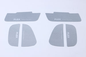 【ハイエース】マジカルカーボン・ドアノブガード シルバーカーボン