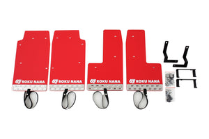 【ハイエース】67 ROKU NANA マッドフラップ Mud Flap for HIACE RED