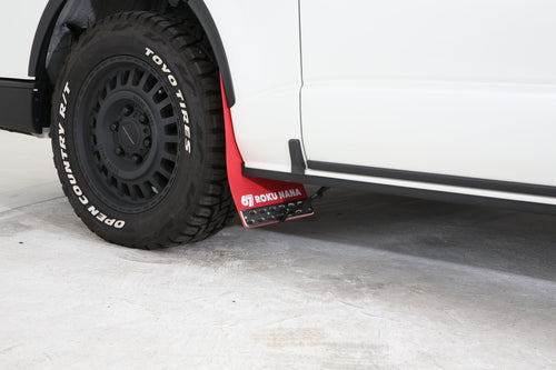 【ハイエース】67 ROKU NANA マッドフラップ Mud Flap for HIACE RED