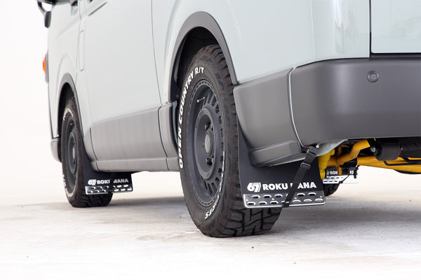 【ハイエース】67 ROKU NANA マッドフラップ Mud Flap for HIACE BLACK