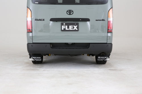 【ハイエース】67 ROKU NANA マッドフラップ Mud Flap for HIACE BLACK