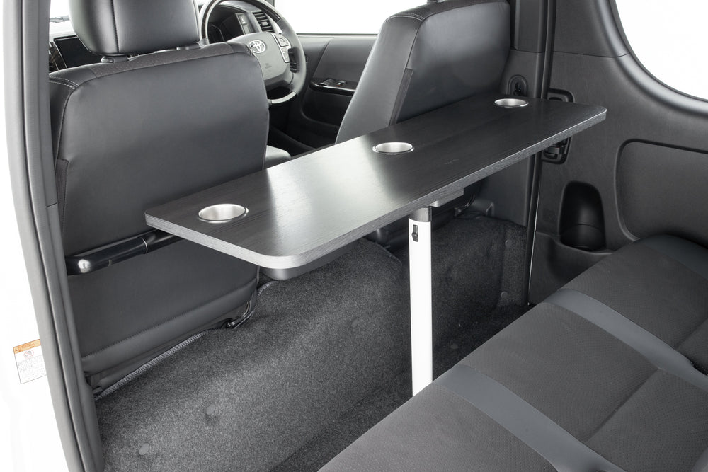 【ハイエース】zero_FLIP-table 黒木目 標準/ワイドボディ兼用