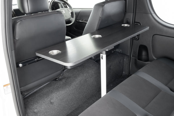 【ハイエース】zero_FLIP-table 黒木目 標準/ワイドボディ兼用