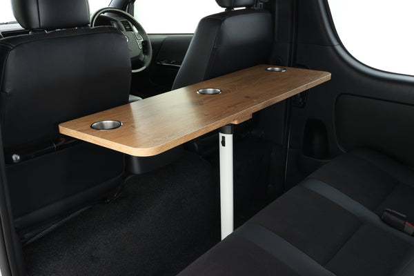 【ハイエース】zero_FLIP-table 茶木目 標準/ワイドボディ兼用