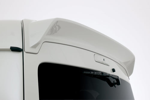 【ハイエース】Delfino Lineリアスポイラー 4型以降ワイド塗装済089プラチナホワイトパールマイカ