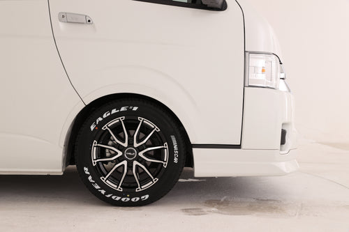 【ハイエース】Delf06-17BP 17インチホイール＋NASCAR PLUS 215/60R17 109/107 LT規格(4本セット)