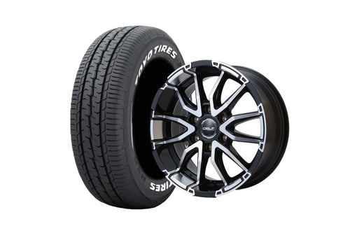 【ハイエース】Delf06-17BP 17インチホイール ＋ TOYO TIRES H30 215/60R17 109/107 LT規格(4本セット)