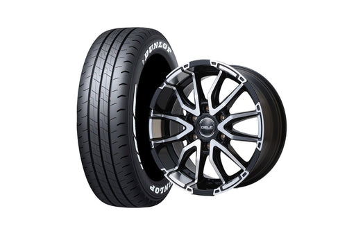 【ハイエース】Delf06-17BP 17インチホイール ＋ DUNLOP W01 215/60R17 LT規格(4本セット)