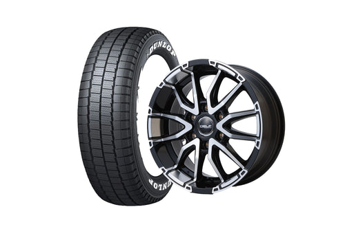 【ハイエース】Delf06-17BP 17インチホイール ＋ DUNLOP W01 for WINTER 195/80R17 107/105N LT規格(4本セット)