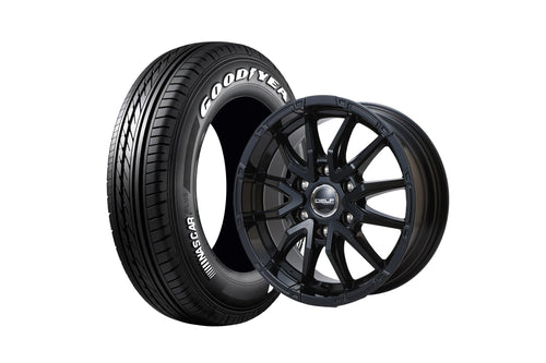 【ハイエース】Delf06-17GB 17インチホイール ＋ NASCAR PLUS 215/60R17 109/107 LT規格(4本セット)