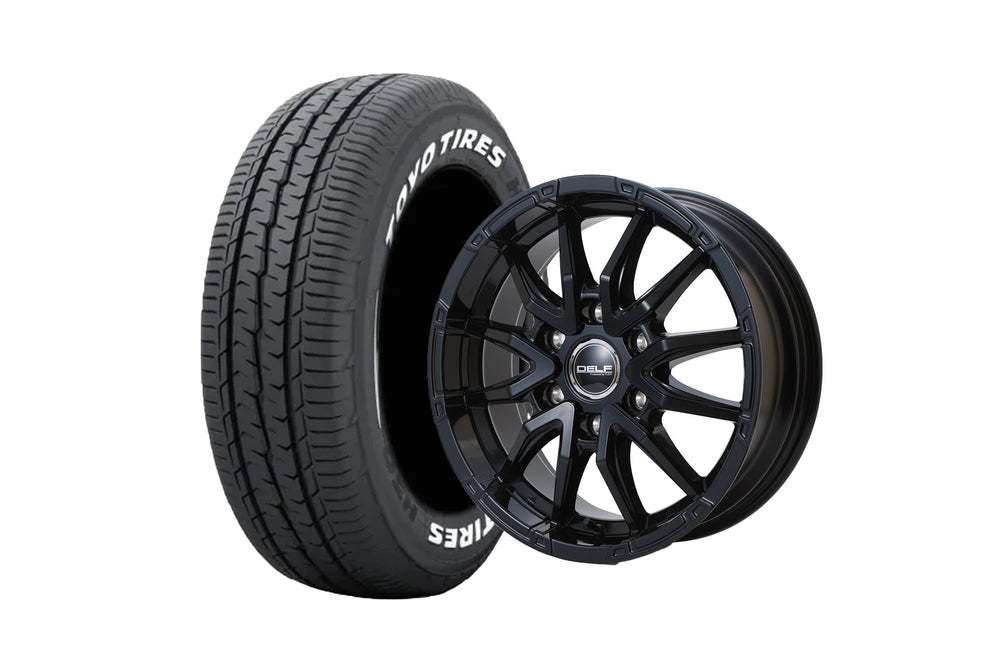 Delf06-17GB 17インチホイール ＋ TOYO TIRES H30 215/60R17 109/107 LT規格（4本セット)