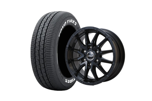 【ハイエース】Delf06-17GB 17インチホイール ＋ TOYO TIRES H30 215/60R17 109/107 LT規格(4本セット)