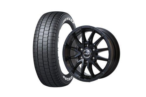 【ハイエース】Delf06-17GB 17インチホイール ＋ DUNLOP W01 for WINTER 195/80R17 107/105N LT規格(4本セット)