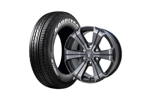 【ハイエース】U-GRANDE17BR2-2MBC 17インチホイール ＋ NASCAR PLUS 215/60R17 109/107 LT規格(4本セット)