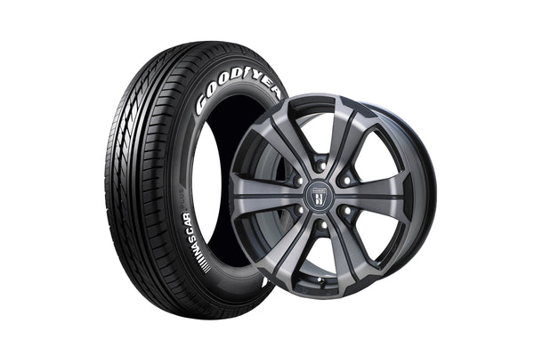 U-GRANDE17BR2-2MBC 17インチホイール ＋ NASCAR PLUS 215/60R17 109/107 LT規格（4本セット)