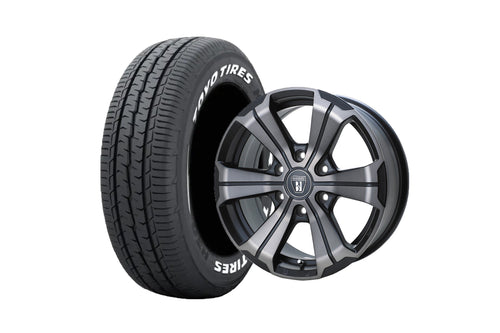 【ハイエース】U-GRANDE17BR2-2MBC 17インチホイール ＋ TOYO TIRES H30 215/60R17 109/107 LT規格(4本セット)