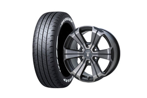 U-GRANDE17BR2-2MBC 17インチホイール ＋ DUNLOP W01 215/60R17 LT規格（4本セット)