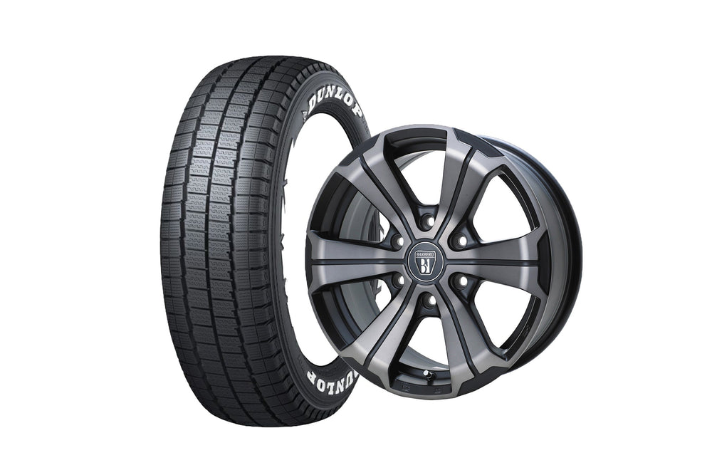 U-GRANDE17BR2-2MBC 17インチホイール ＋ DUNLOP W01 for WINTER 195/80R17 107/105N LT規格（4本セット)