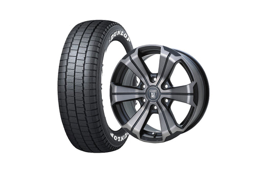 【ハイエース】U-GRANDE17BR2-2MBC 17インチホイール ＋ DUNLOP W01 for WINTER 195/80R17 107/105N LT規格(4本セット)