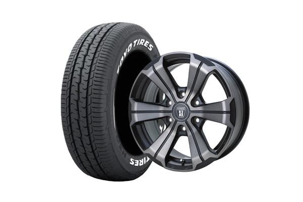 W-DEEPS17BR1-2MBC 17インチホイール ＋ TOYO TIRES H30 215/60R17 109/107 LT規格（4本セット)