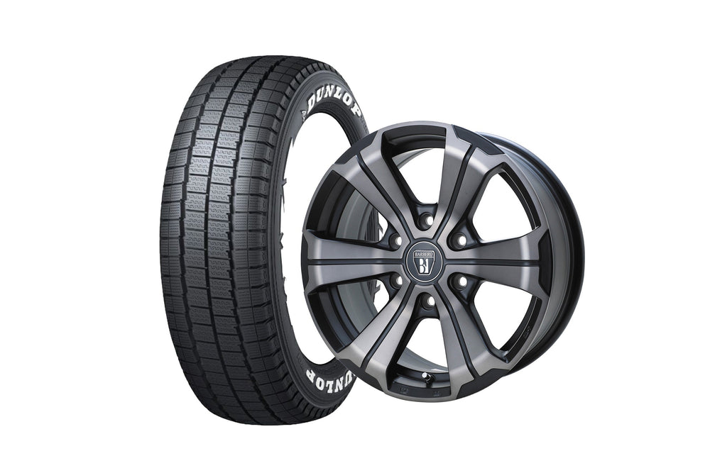 W-DEEPS17BR1-2MBC 17インチホイール ＋ DUNLOP W01 for WINTER 195/80R17 107/105N LT規格（4本セット)