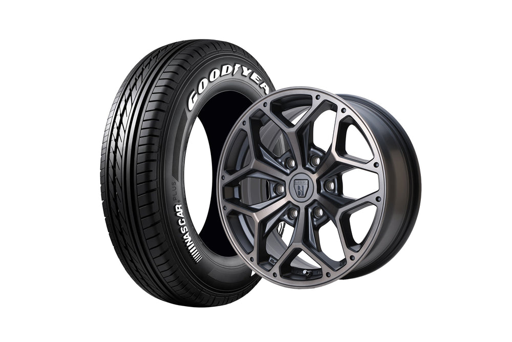 STYLING HEX HE17-2MBC 17インチホイール ＋ NASCAR PLUS 215/60R17 109/107 LT規格（4本セット)