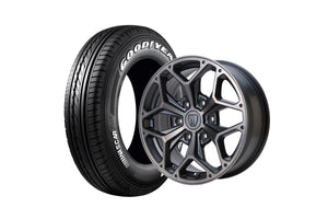 STYLING HEX HE17-2MBC 17インチホイール ＋ NASCAR PLUS 215/60R17 109/107 LT規格（4本セット)