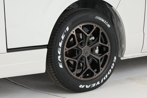 【ハイエース】STYLING HEX HE17-2MBC 17インチホイール ＋ NASCAR PLUS 215/60R17 109/107 LT規格(4本セット)