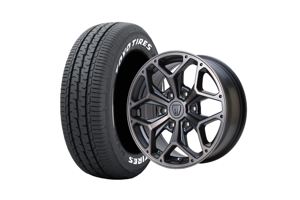 STYLING HEX HE17-2MBC 17インチホイール ＋ TOYO TIRES H30 215/60R17 109/107 LT規格（4本セット)