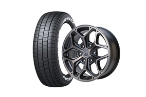STYLING HEX HE17-2MBC 17インチホイール ＋ DUNLOP W01 for WINTER 195/80R17 107/105N LT規格（4本セット)