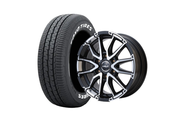 Delf06-18BP 18インチホイール ＋ TOYO TIRES H30 225/50R18 107/105 LT規格（4本セット)