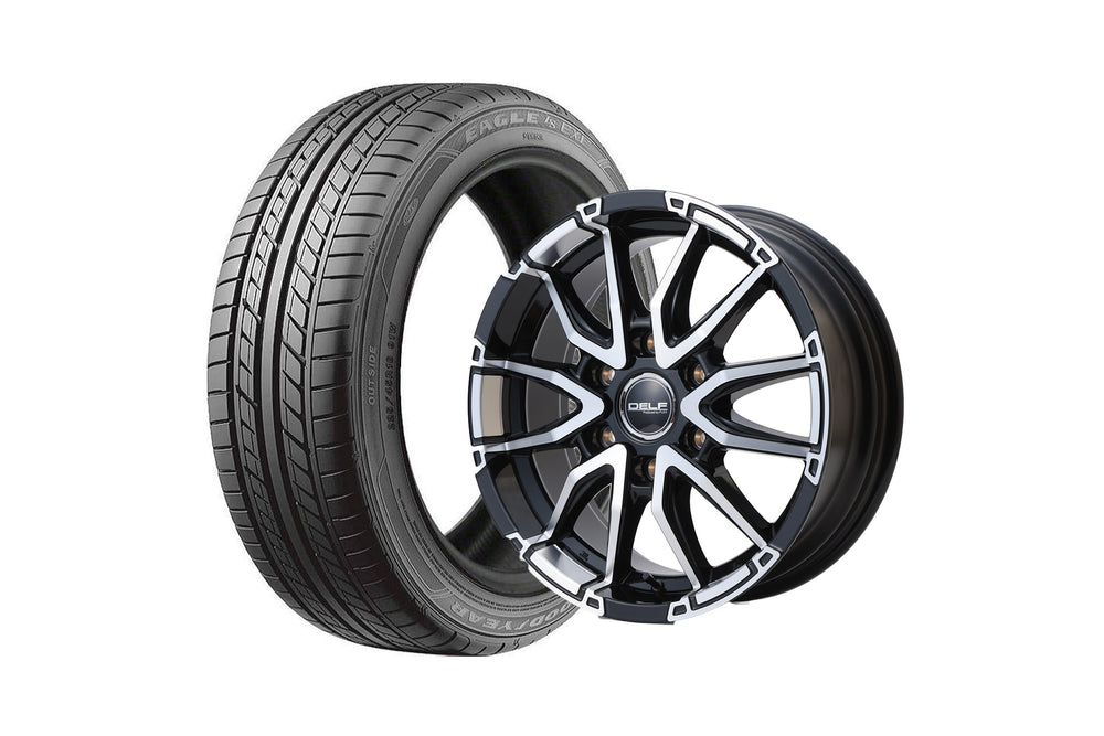 Delf06-18BP 18インチホイール ＋ EAGLE LS EXE 225/45R18 95XL（4本セット)
