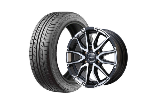 【ハイエース】Delf06-18BP 18インチホイール ＋ EAGLE LS EXE 225/45R18 95XL(4本セット)