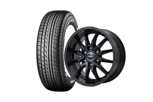 Delf06-18GB 18インチホイール ＋ PA03 ブラックレター225/50R18 107/105 LT規格（4本セット)