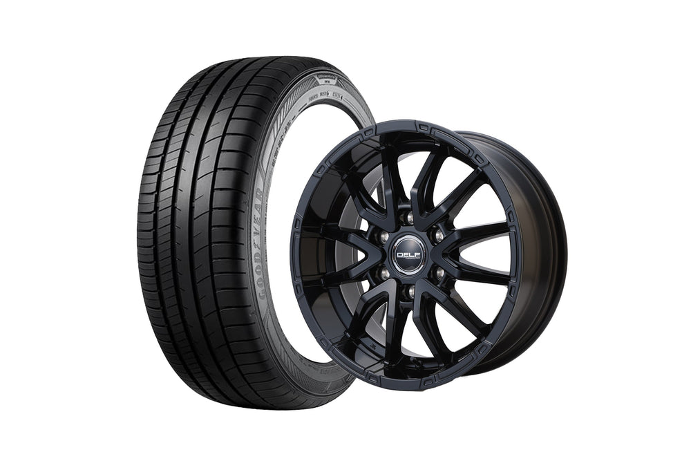 Delf06-18GB 18インチホイール ＋ EAGLE RV-F02 225/50R18 99VXL（4本セット)