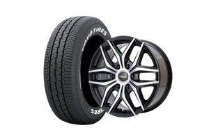 Delf01-18BPⅡ 18インチホイール ＋ TOYO TIRES H30 225/50R18 107/105 LT規格（4本セット)