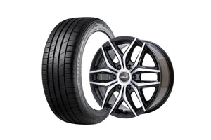 Delf01-18BPⅡ 18インチホイール ＋ EAGLE RV-F02 225/50R18 99VXL（4本セット)