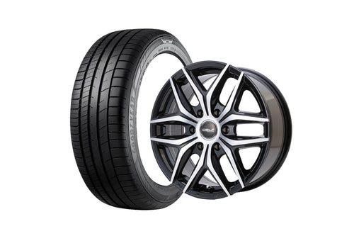 【ハイエース】Delf01-18BPⅡ 18インチホイール ＋ EAGLE RV-F02 225/50R18 99VXL(4本セット)
